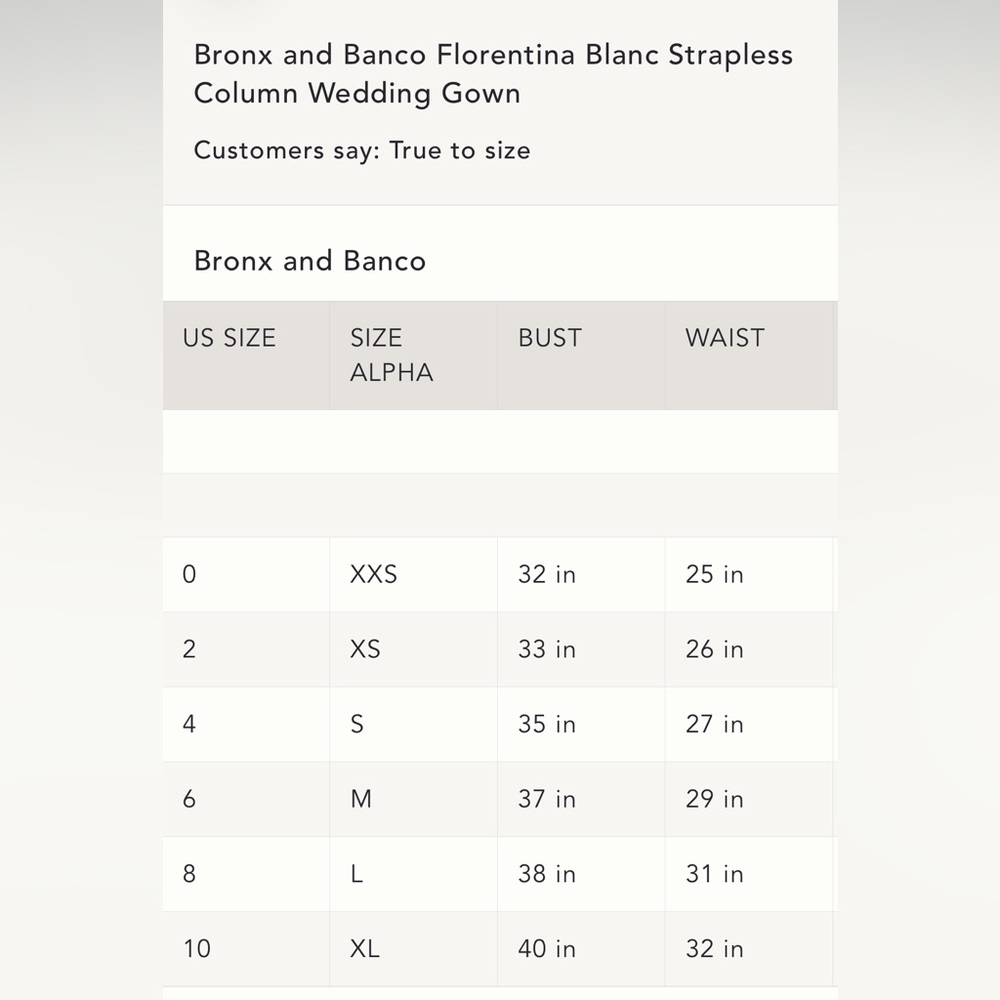 Bronx and Banco Florentina White Strapless Wedding Dress - Picture 16 of 16